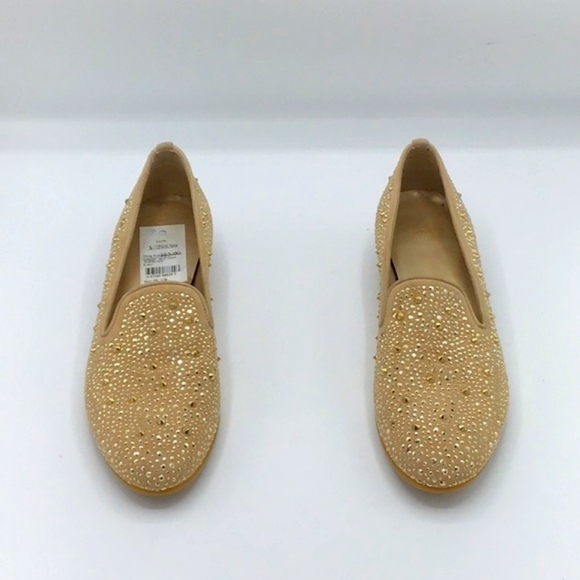 Stuart Weitzman Slipbeads Suede Studded Loafers Size 8 - Picture 2 of 13